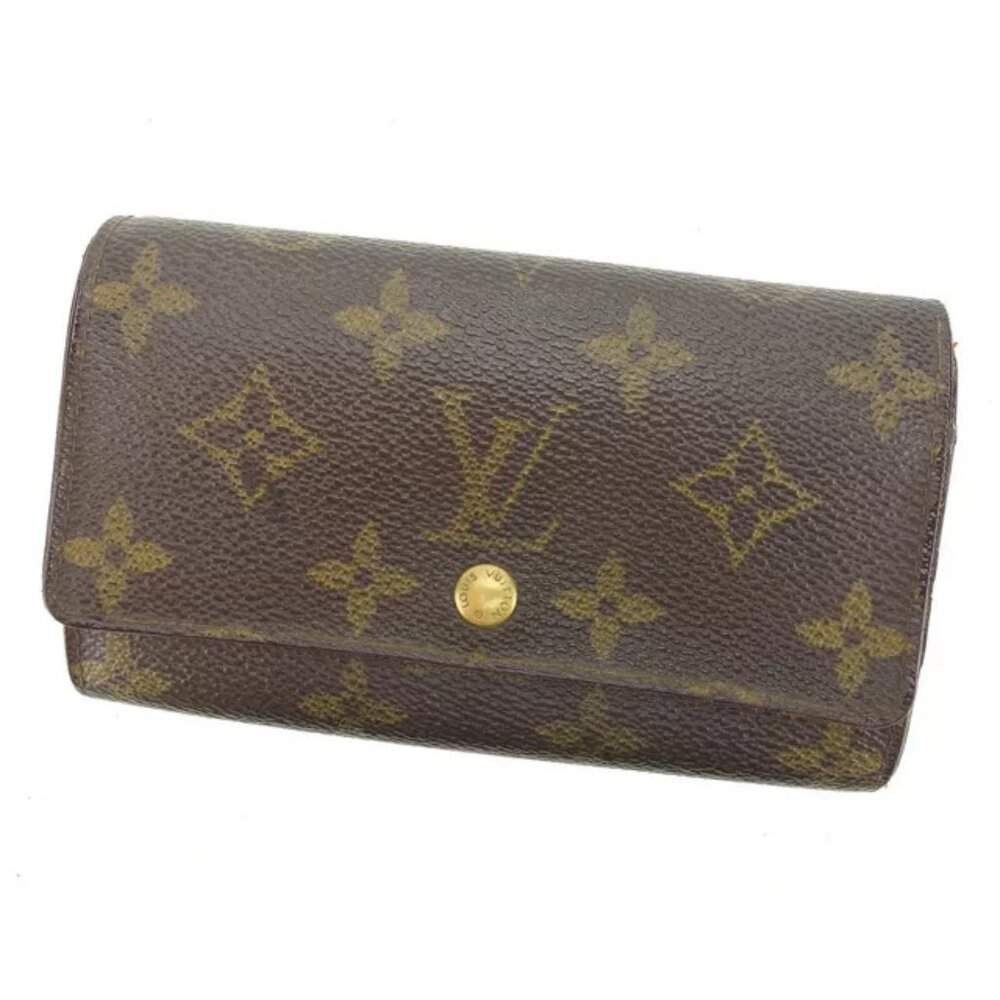 authenticity guaranteed Louis Vuitton Wallet Purse Bifold Monogram Brown Woman